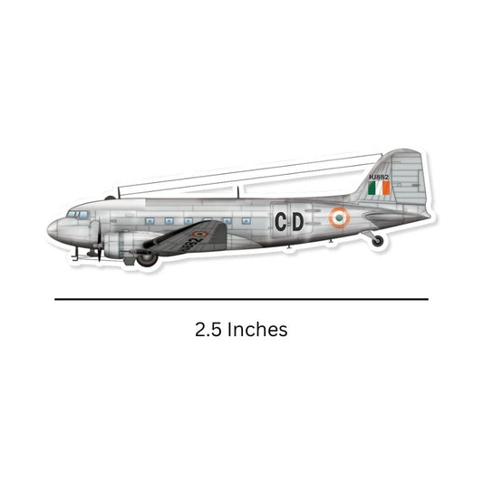 Mini Douglas DC 3 Sticker (Pack of 2) - Mini Military Stickers