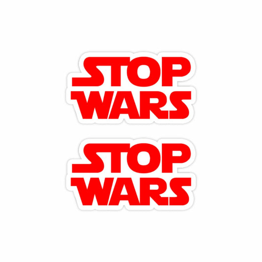 Stop Wars Sticker (Pack of 2) - Mini Series