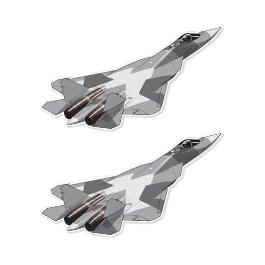 Sukhoi 57 Stickers (Pack of 2) - Mini Military Series