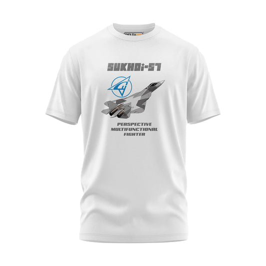 Sukhoi SU-57 T-Shirt - Regular Fit - White