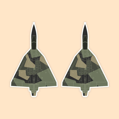 HAL Tejas Terrain Camo Fighter Jet Sticker | Indian Air Force LCA | DeltaTac