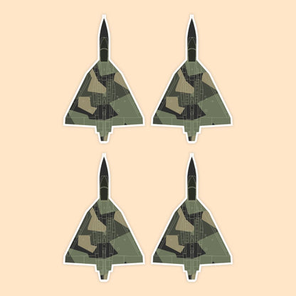 HAL Tejas Terrain Camo Fighter Jet Sticker | Indian Air Force LCA | DeltaTac