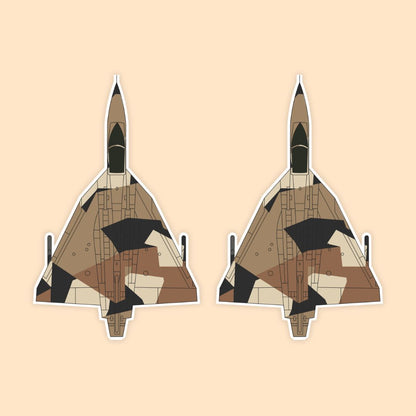 HAL Tejas Desert Camo Fighter Jet Sticker | Indian Air Force LCA | DeltaTac