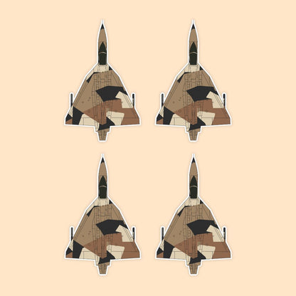 HAL Tejas Desert Camo Fighter Jet Sticker | Indian Air Force LCA | DeltaTac