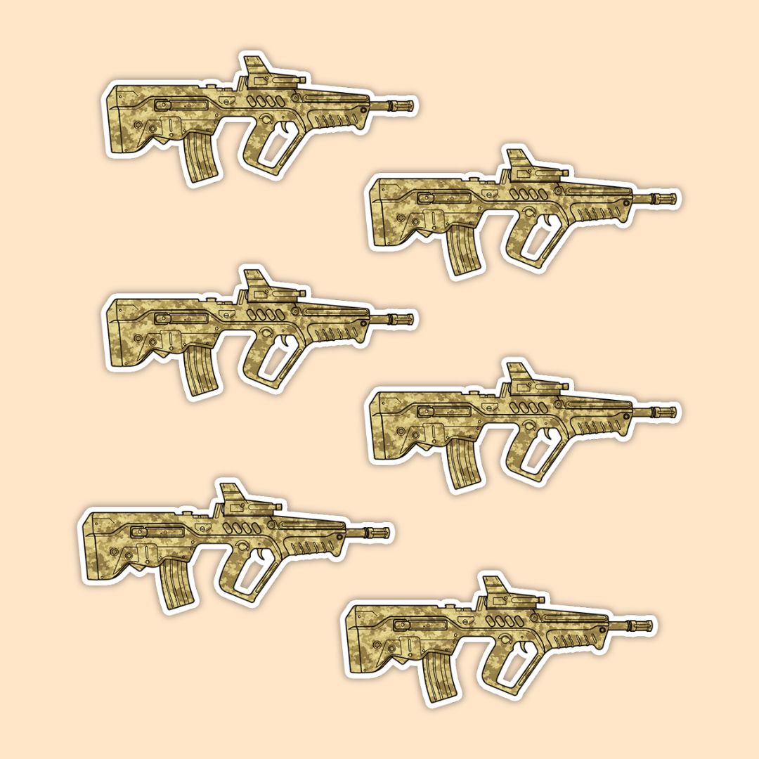 IWI Tavor Tactical Vector Vinyl Sticker | Iconic Bullpup Design