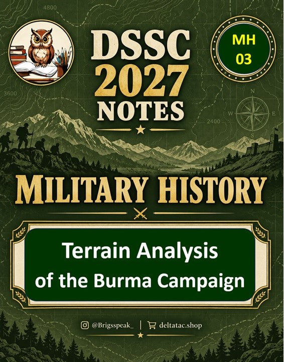 DSSC 2027 Military History Terrain Analysis of the Burma Campaign MH 03