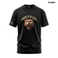 Hustyler Smilodon Black Regular T-Shirt