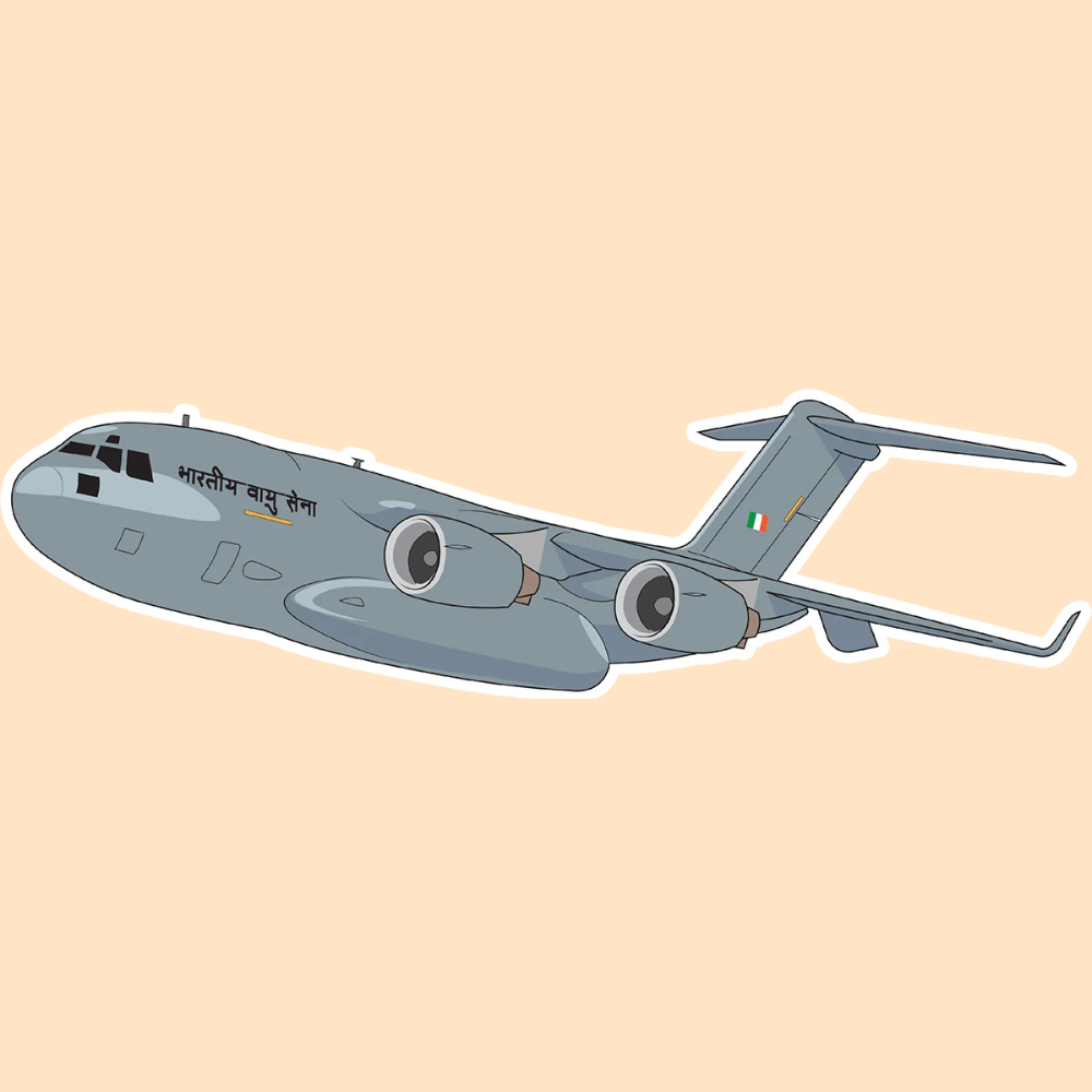 Boeing C-17 Globemaster III Sticker | Indian Air Force Strategic Airlifter