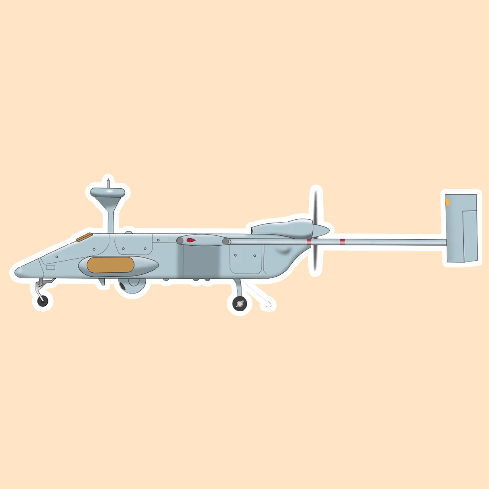 IAI Searcher Mk II UAV Sticker | Indian Armed Forces Reconnaissance Drone