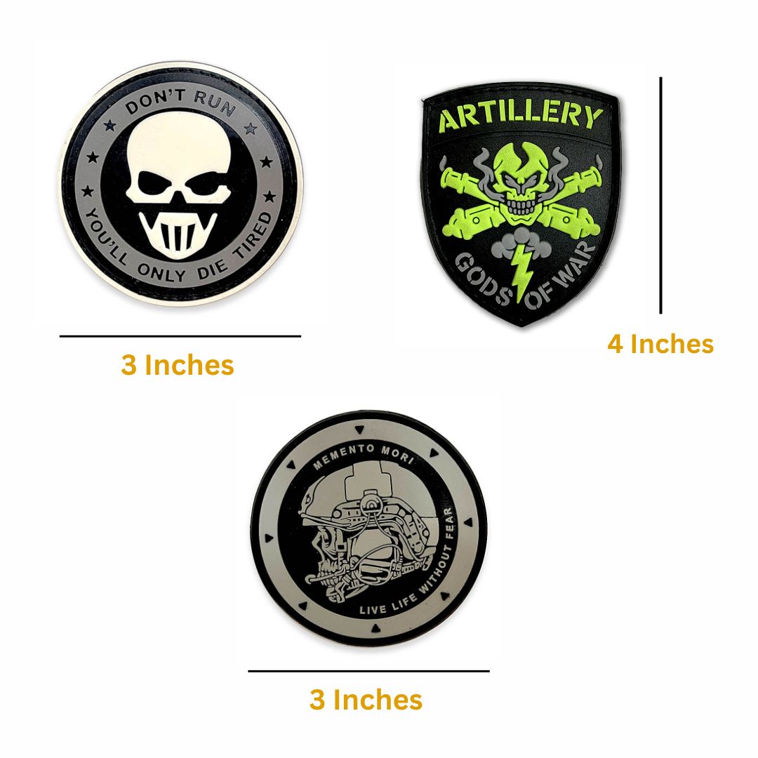 Warrior's Legacy PVC Velcro Patch Combo