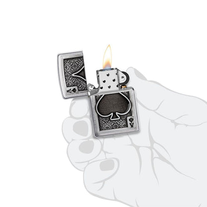 Zippo Ace Of Spades Emblem Lighter
