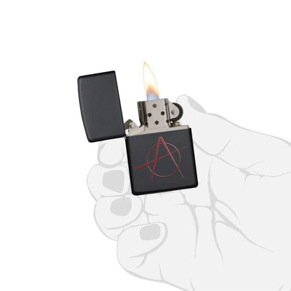 Zippo Anarchy Symbol Lighter