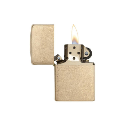 Zippo Armor Tumbled Brass Lighter