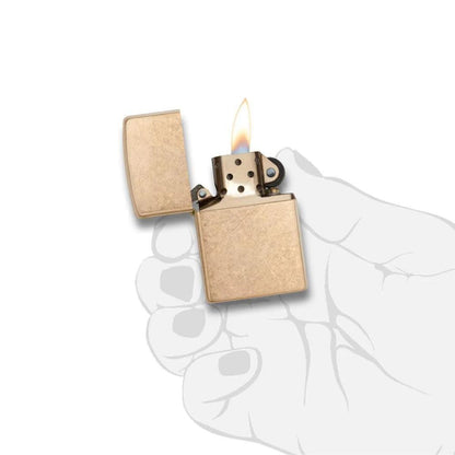 Zippo Armor Tumbled Brass Lighter