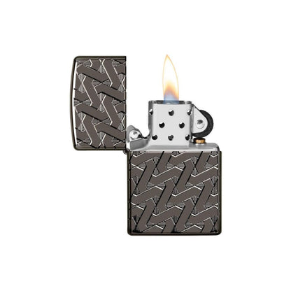 Zippo Armor Geometric Weave Design Lighter