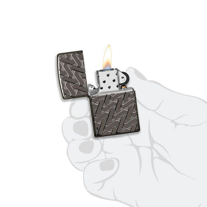 Zippo Armor Geometric Weave Design Lighter