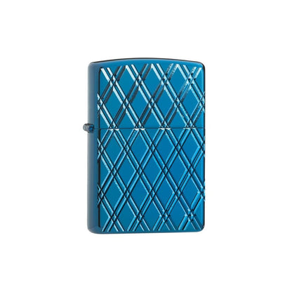 Zippo Armor High Polish Blue Diamonds Lighter