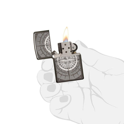 Zippo Black Ice Compass Lighter