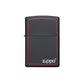 Zippo Classic Black and Red Lighter