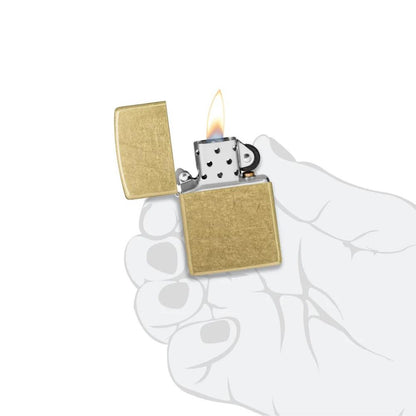 Zippo Classic Street Brass Lighter
