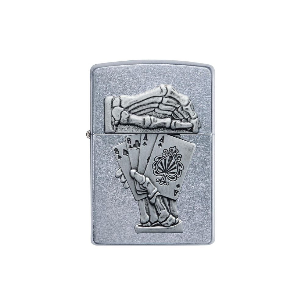 Zippo Dead Mans Hand Emblem Design Lighter