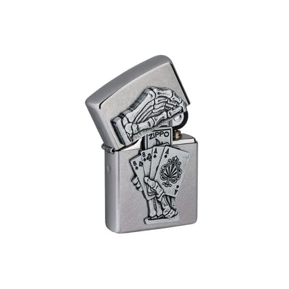 Zippo Dead Mans Hand Emblem Design Lighter