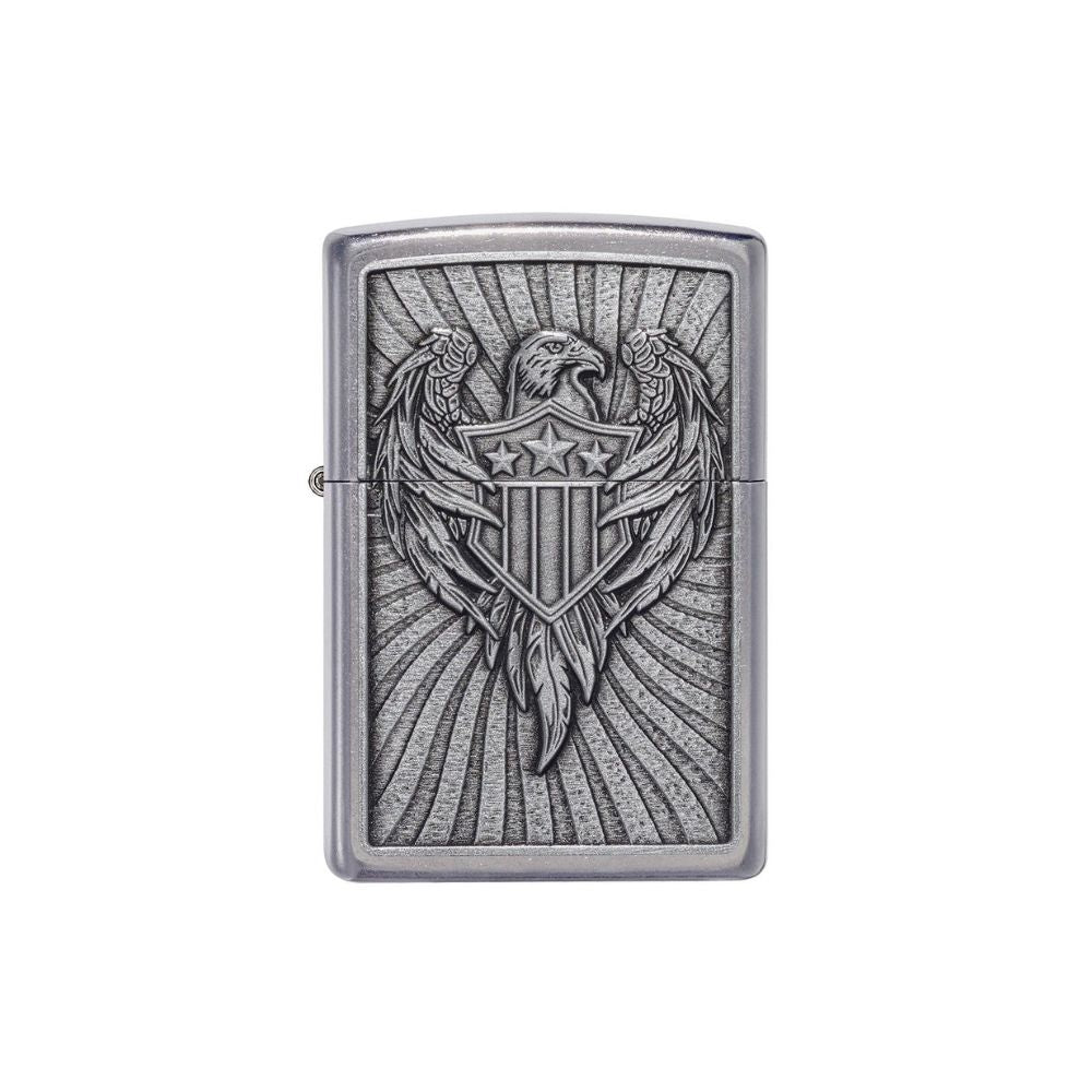 Zippo Eagle Shield Emblem Design Lighter