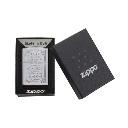 Zippo Serenity Prayer Lighter