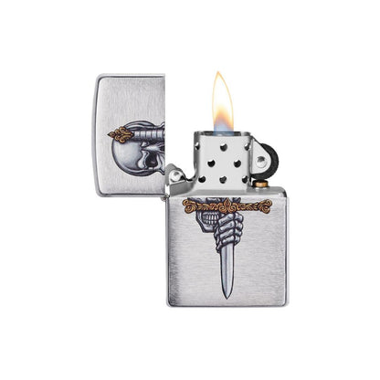 Zippo Sword Skull Design Lighter