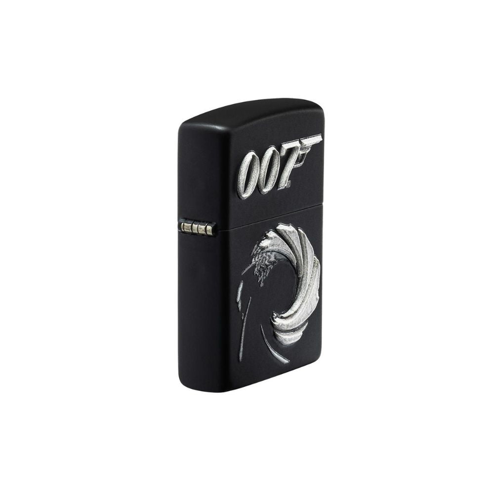 Zippo James Bond 007 Accendino Tempesta – Finitura Cromata Satinata Con Motivo A Colori – Ricaricabile Con Garanzia 30 Anni