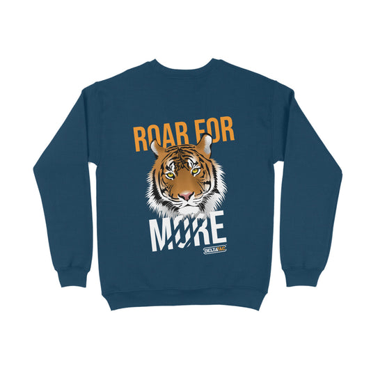 Roar For More Sweatshirt-Navy Blue
