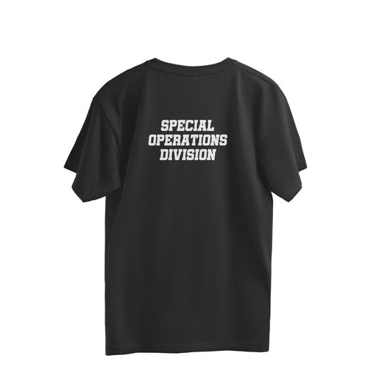Special Operations Division Oversized T-shirt Black