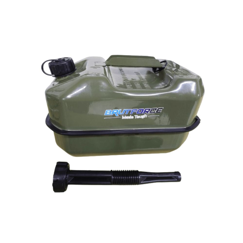 BRUTFORCE Metal Jerry Can 10 Ltr with Spout
