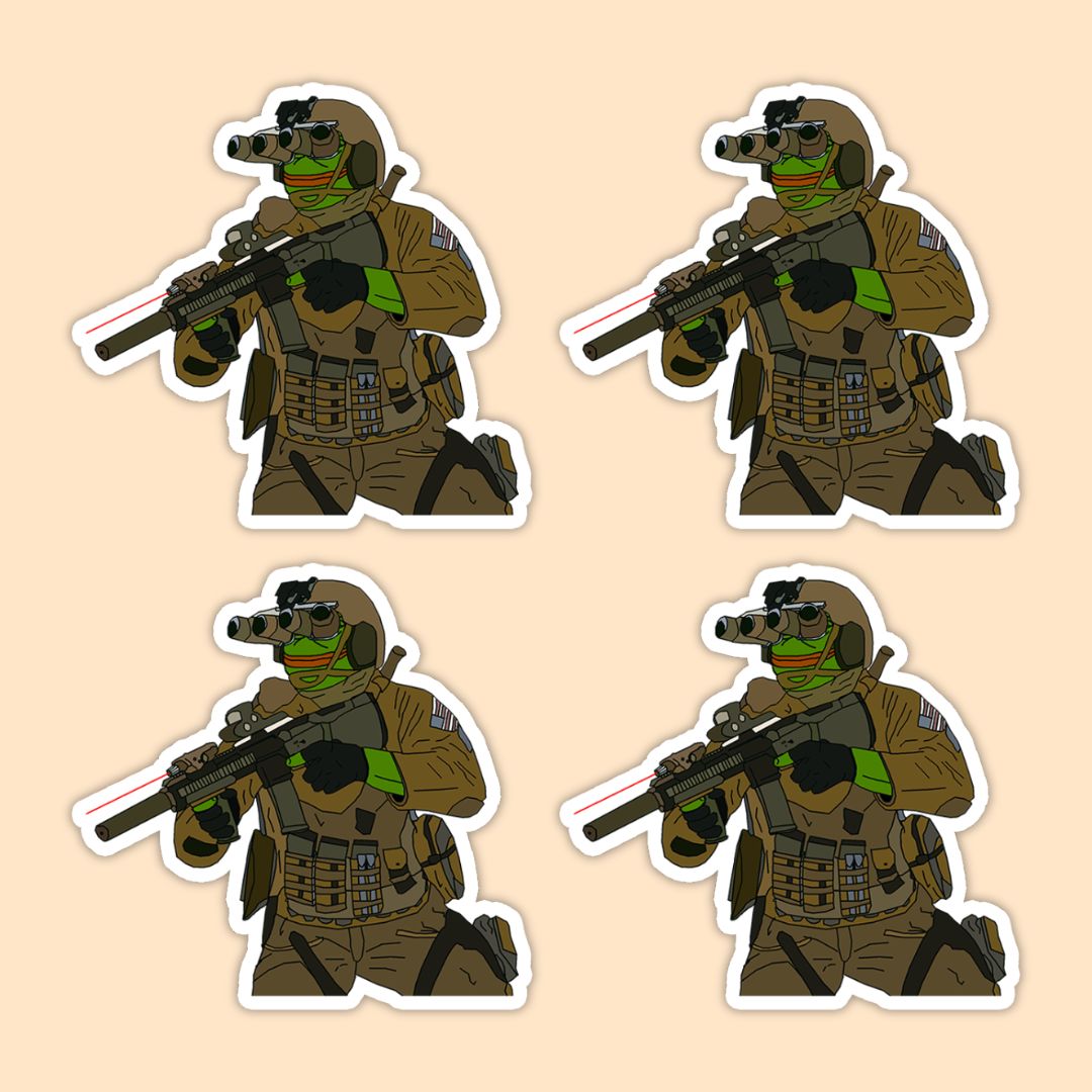 Frog Man Vinyl Sticker