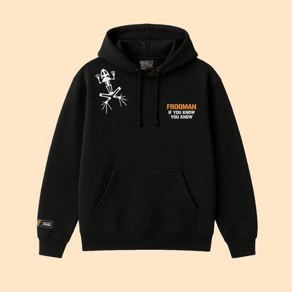 FROGMAN | Black Hoodie - Tactical Lifestyle Essential