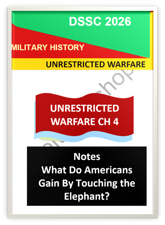 Unrestricted Warfare – Chapter 4 Notes | What Do Americans Gain By Touching the Elephant?