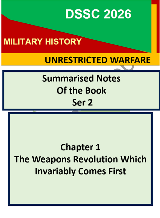 Unrestricted Warfare Chapter 1 The Weapons Revolution Which Invariably Comes First | Military History DSSC 2026