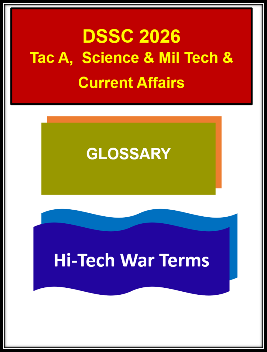 Glossary of Hi-Tech War Terms | DSSC 2026 | Tac A, Science & Military Technology & Current Affairs