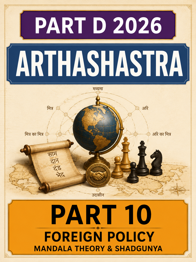Kautilya’s Arthashastra,  Part D Mil History 2026 , Part 10 , Foreign Policy, Mandala Theory and Shadgunya