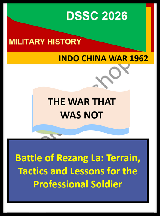 Battle of Rezang La: Terrain, Tactics and Lessons for the Professional Soldier