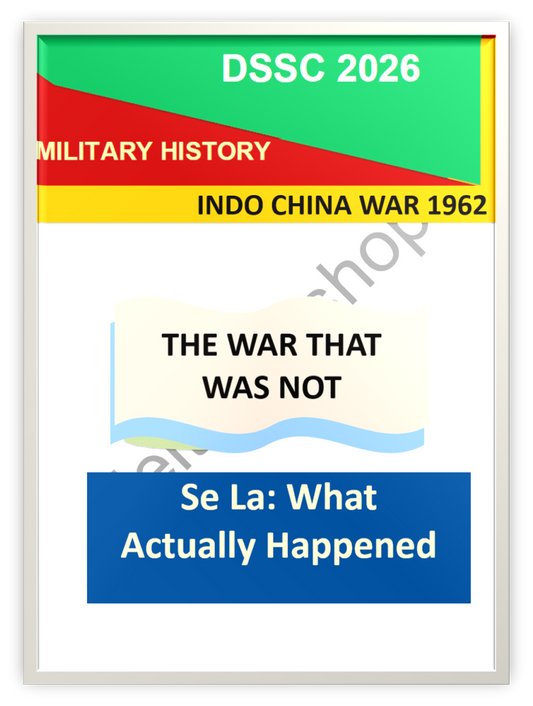 Indo–China War 1962 Se La What Actually Happened