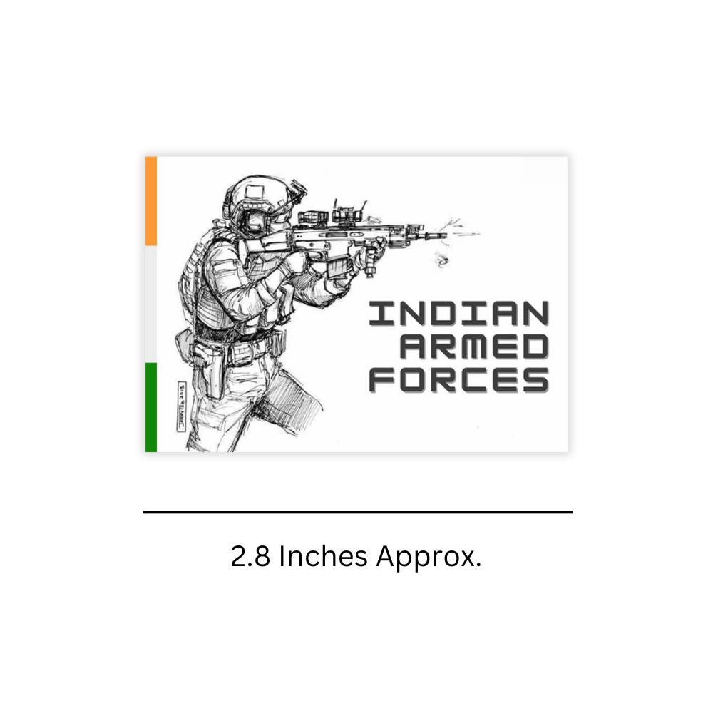 Indian Armed Force Sticker - Pack of 2