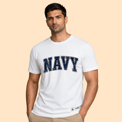 Indian Navy Typography T-Shirt| Tactical Naval Essential