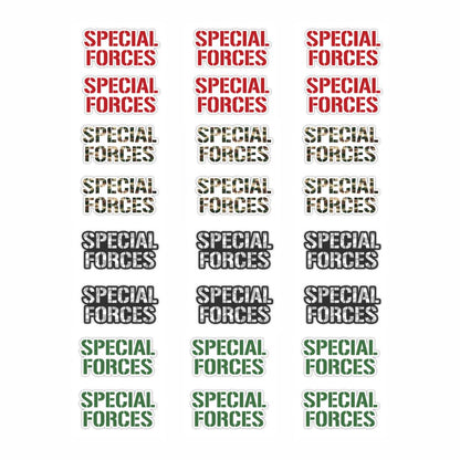 Special Forces Typography Vinyl Sticker