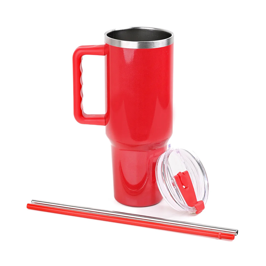 BPA-Free Insulated Red Tumbler