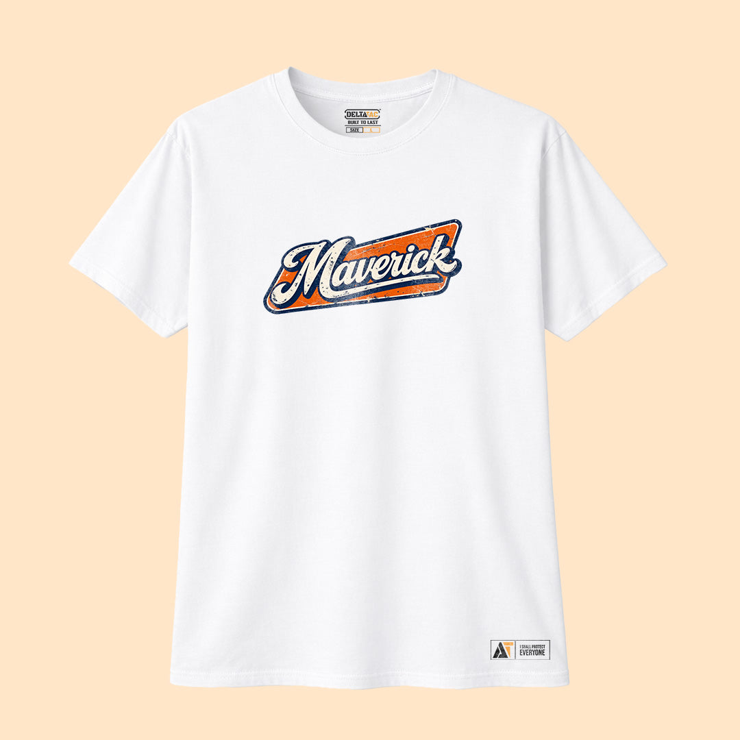 Maverick 2.0 T-Shirt | Minimalist Graphic Tee with Back Print | DeltaTac