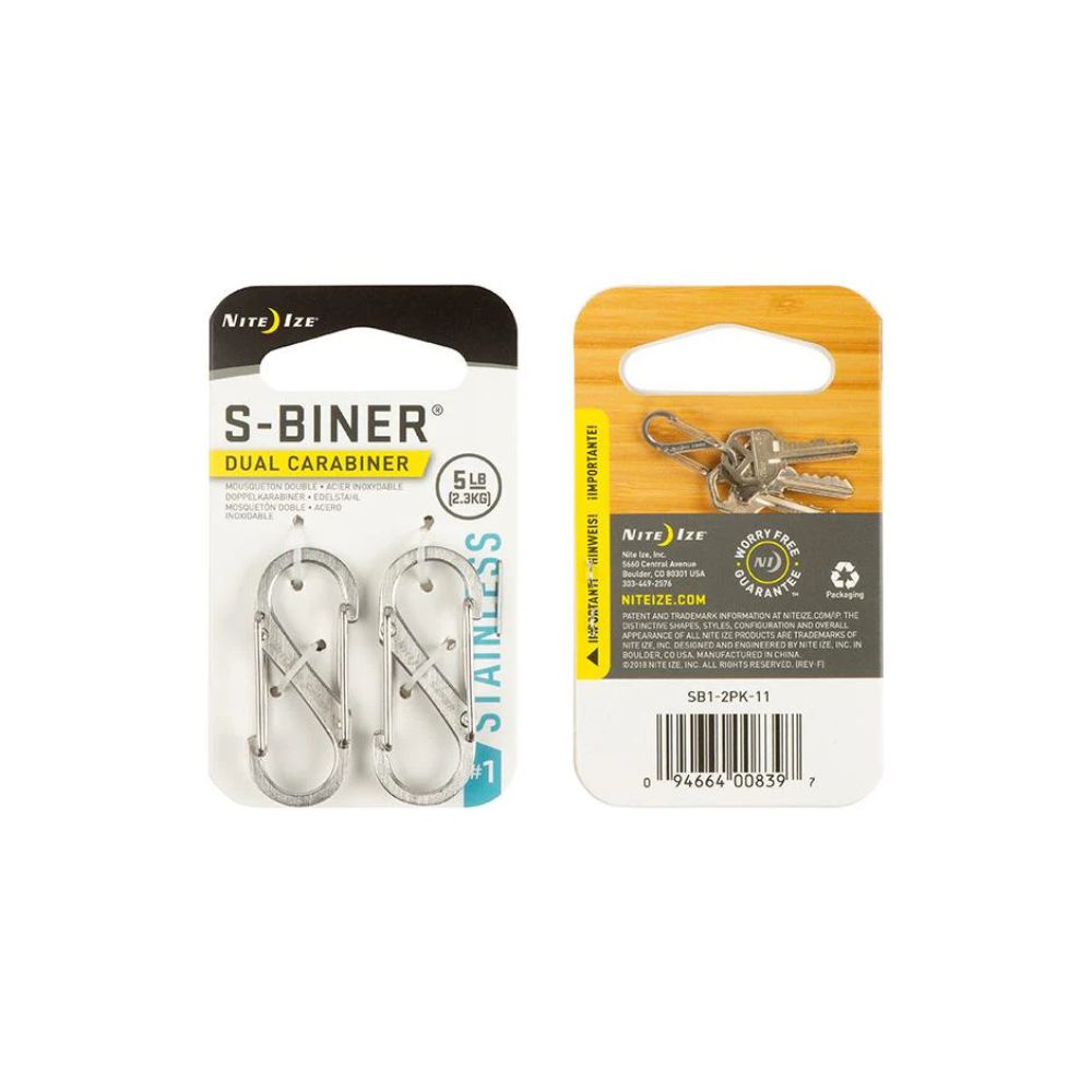 S-Biner Standard (SS) Carabiner - Silver