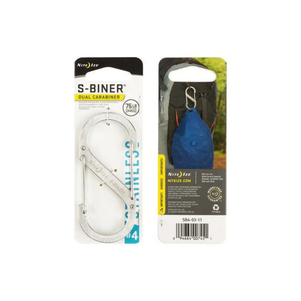 S-Biner Standard (SS) Carabiner - Silver
