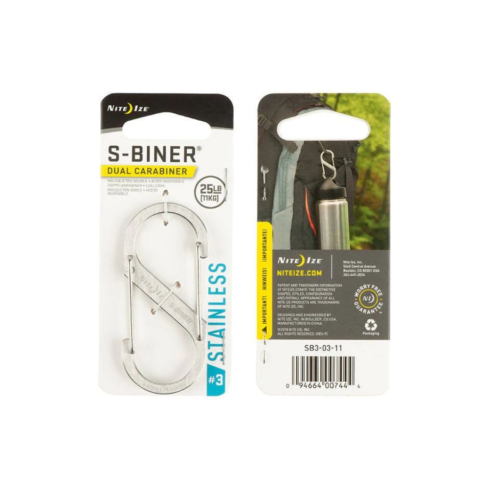 S-Biner Standard (SS) Carabiner - Silver