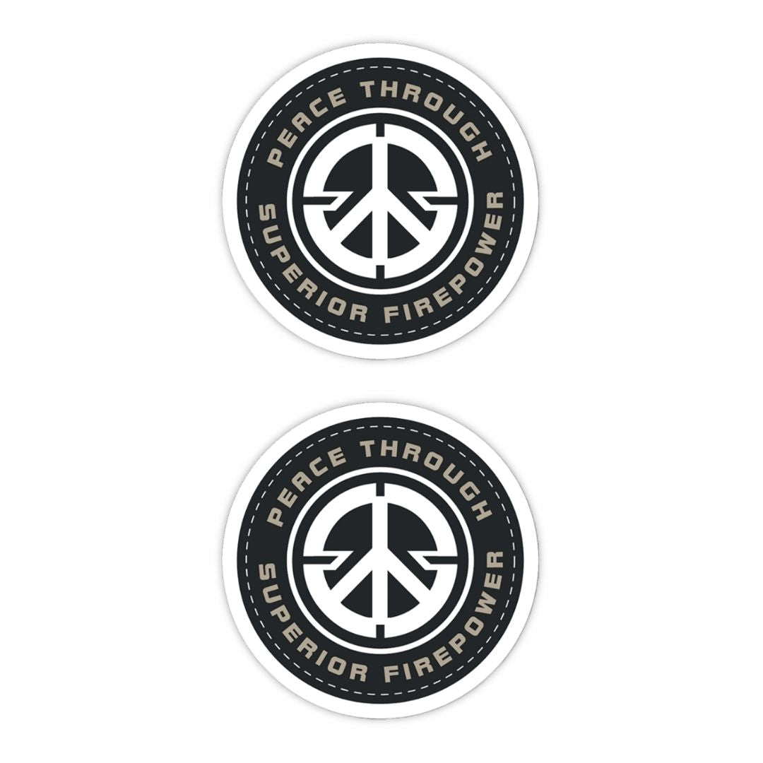 Peace Through Superior Firepower Sticker